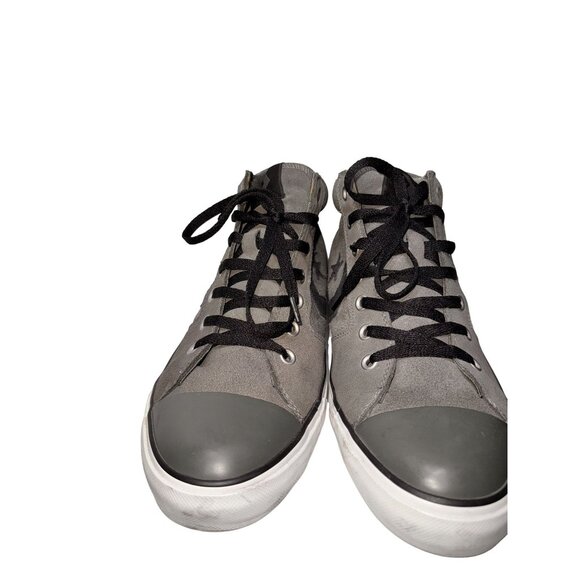 Converse Mens Gray High-Top Sneakers Size 13 With Black Accents - Picture 9 of 14